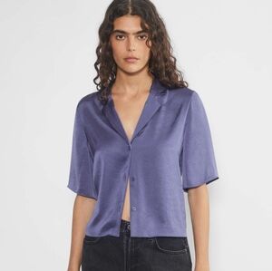 Aritzia Wilfred Beso Satin Shirt